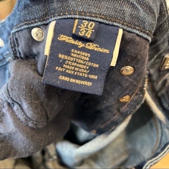 FIDELITY Hyacinth blue jeans size 30 flare - Picture 6 of 7